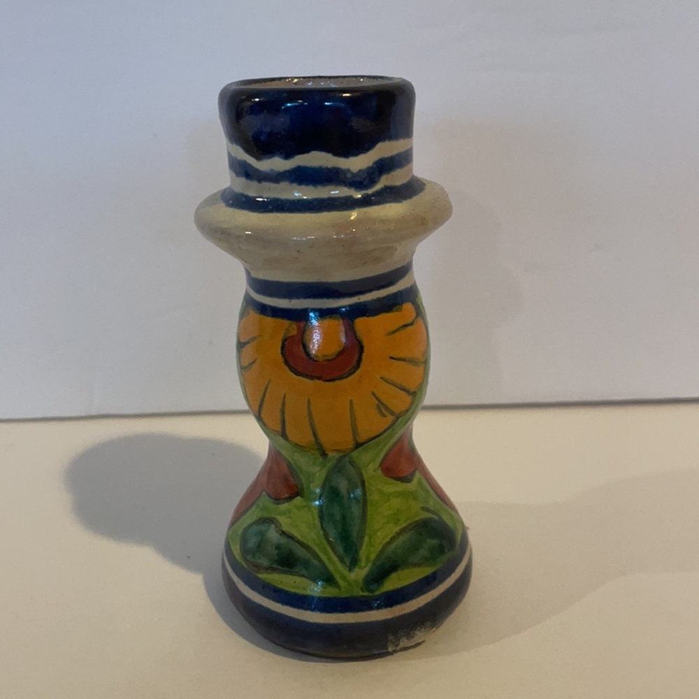 Talavera candle holder